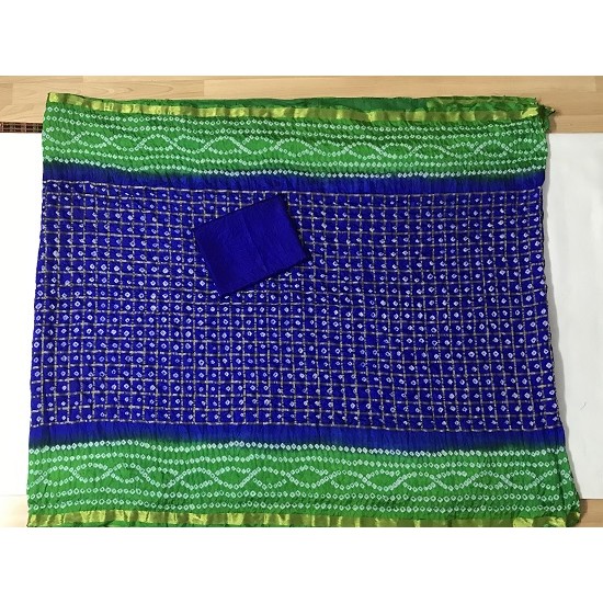  BLUE COLOUR  BANDINI SAREE 