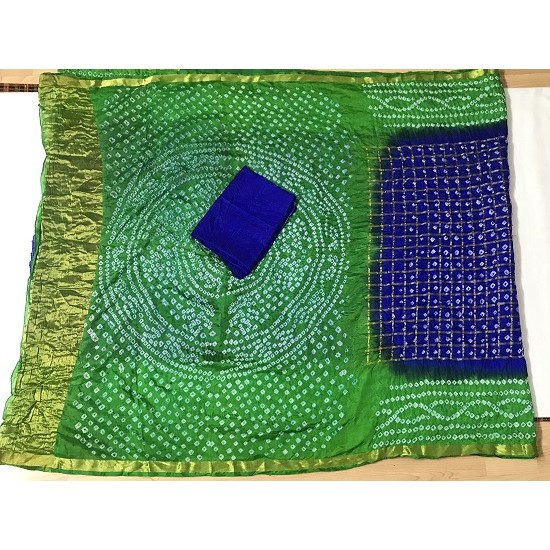  BLUE COLOUR  BANDINI SAREE 