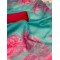 BLUE COLOUR  DIGITAL PRINT  ORGANZA SAREE 