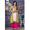 GREEN  PRINTED TRENDY KURTI PALAZZOS SET 