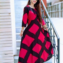 BEAUTIFUL RAYON FULL LENGTH KURTHI