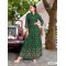 Great Looking Rayon Long Gown/Kurti with Foil Print 