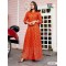 Great Looking Rayon Long Gown/Kurti with Foil Print 