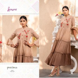 SOFT COTTON FULL FLAIRED LONG LENGTH KURTI 