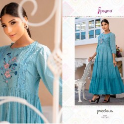 SOFT COTTON FULL FLAIRED LONG LENGTH KURTI 