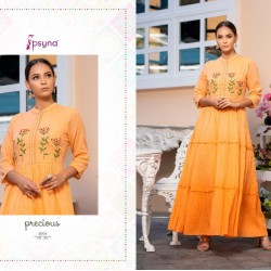 SOFT COTTON FULL FLAIRED LONG LENGTH KURTI 