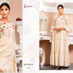 SOFT COTTON FULL FLAIRED LONG LENGTH KURTI 