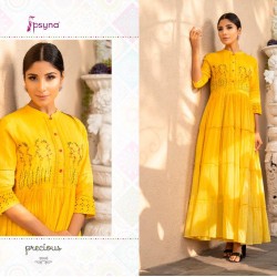 SOFT COTTON FULL FLAIRED LONG LENGTH KURTI 