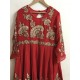 RED COLOUR GEORGETTE FLOOR LENGTH KURTHI