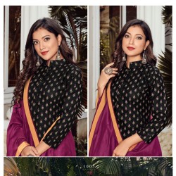 BLOCK PRINT KURTI WITH SILK COTTON DUPPATA 