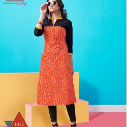 STYLISH COTTON PRINTED CASUAL WEAR KURTI