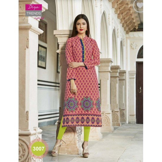 STYLISH RAYON PRINTED CASUAL WEAR KURTI