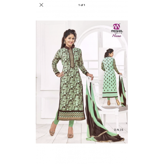 GREEN COLOUR  STITCHED READY MADE PATIALA SUIT 